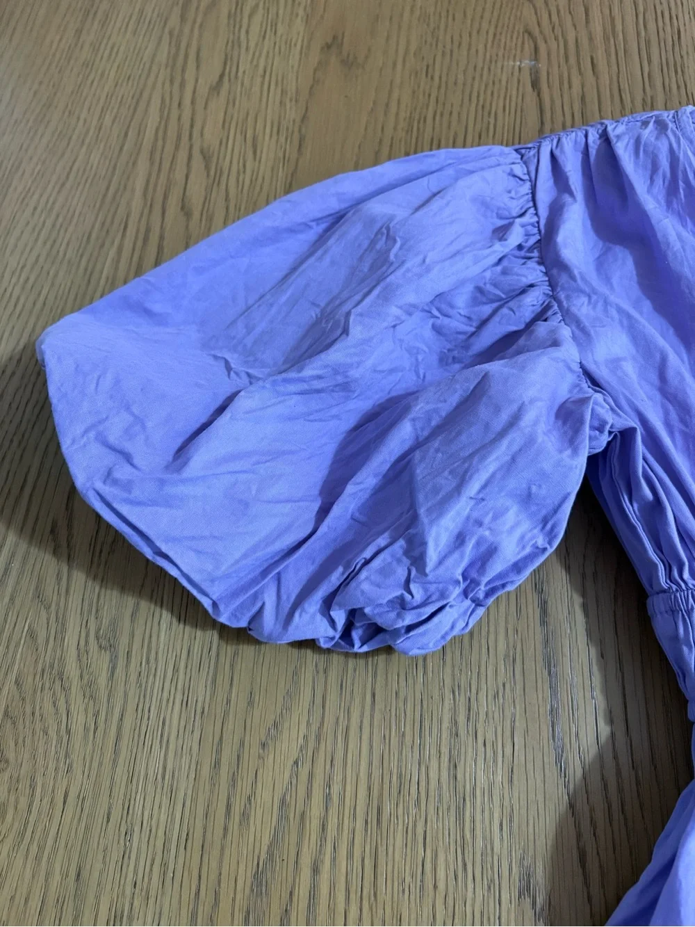 Japna Lilac Puff-Sleeve Casual Dress